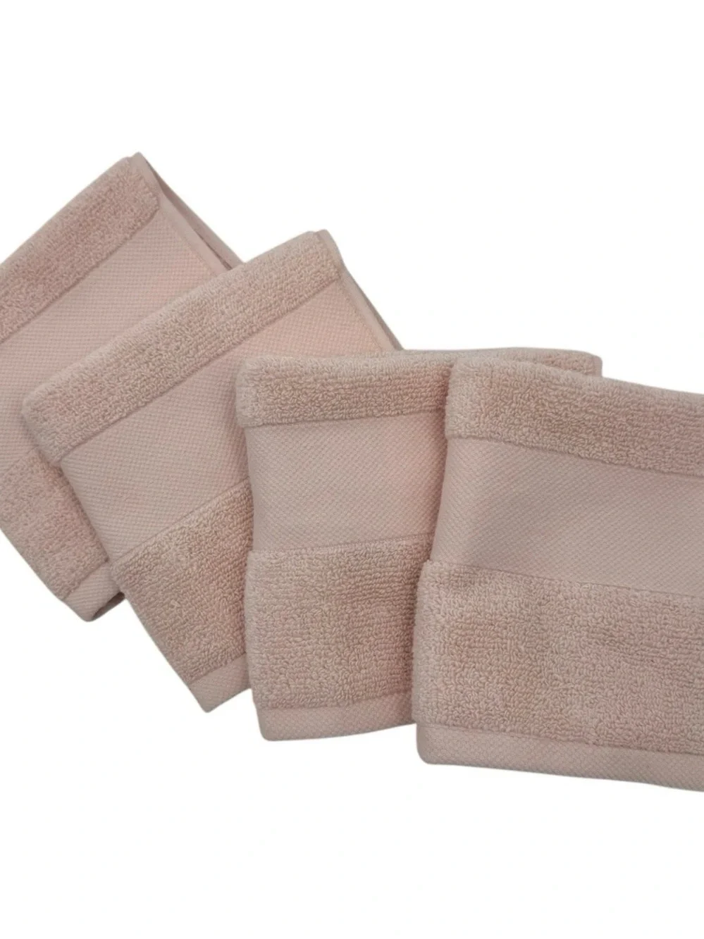 Lauren Ralph Lauren Wescott Set of 4 Pale Pink Blossom Wash Cloths Set of 4 NWT